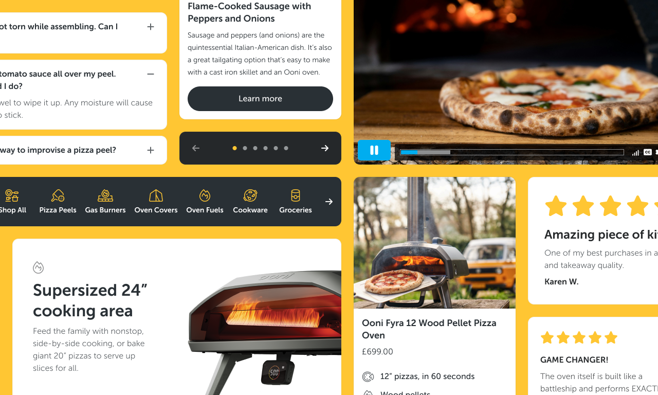 Decorative header featuring content from the Landing Pages project
